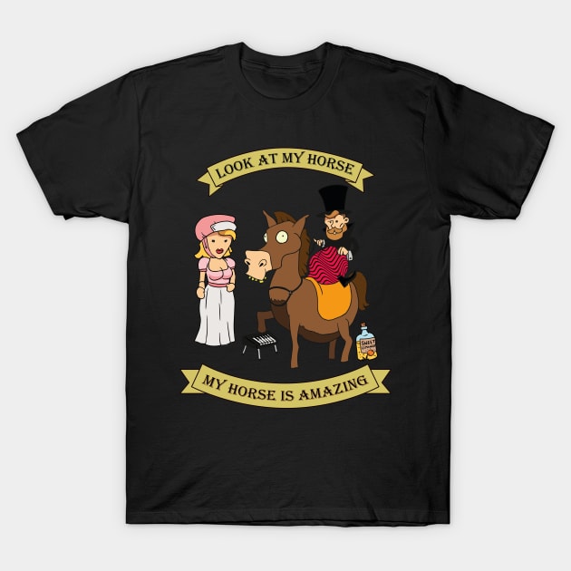 Look at my horse T-Shirt by Mansemat